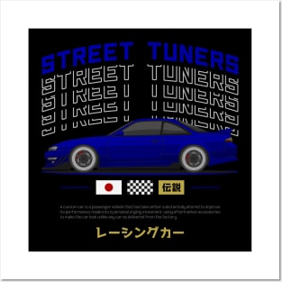 Tuner Blue Kouki S 14 JDM Posters and Art